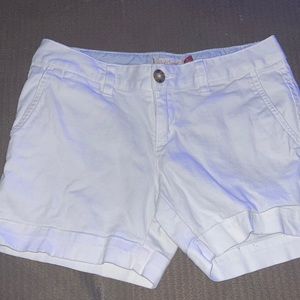 white jean shorts